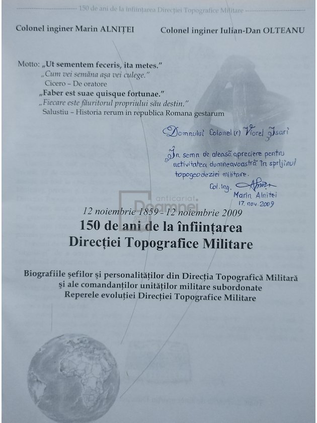 150 de ani de la infiintarea Directiei Topografice Militare (semnata)