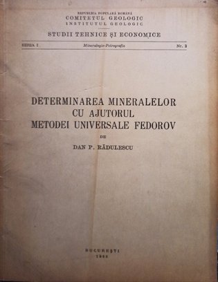 Determinarea mineralelor cu ajutorul metodei universale Fedorov