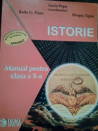 Istorie. Manual pentru clasa a Xa (dedicatie)