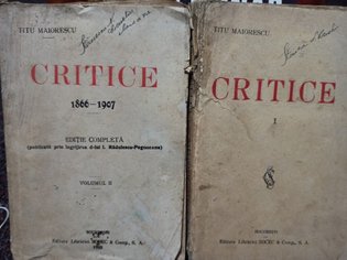 Critice 1866 - 1907, 2 vol.