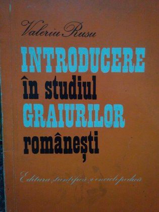 Introducere in studiul graiurilor romanesti