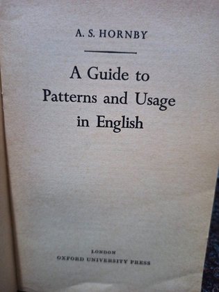A guide to patterns and usage in english