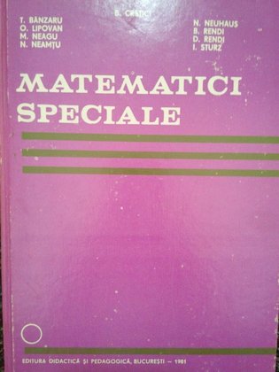 Matematici speciale