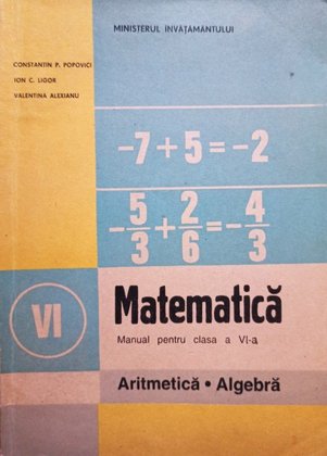 Matematica - Manual pentru clasa a VIa