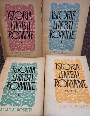 Istoria limbii romane, 6 vol. (4 carti)