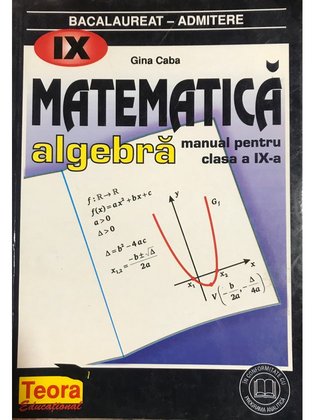 Matematică - Algebră - Manual pentru clasa a IX-a