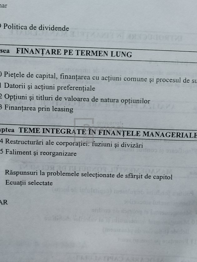 Finante manageriale