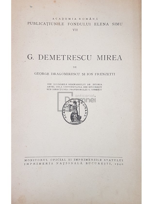 G. Demetrescu Mirea