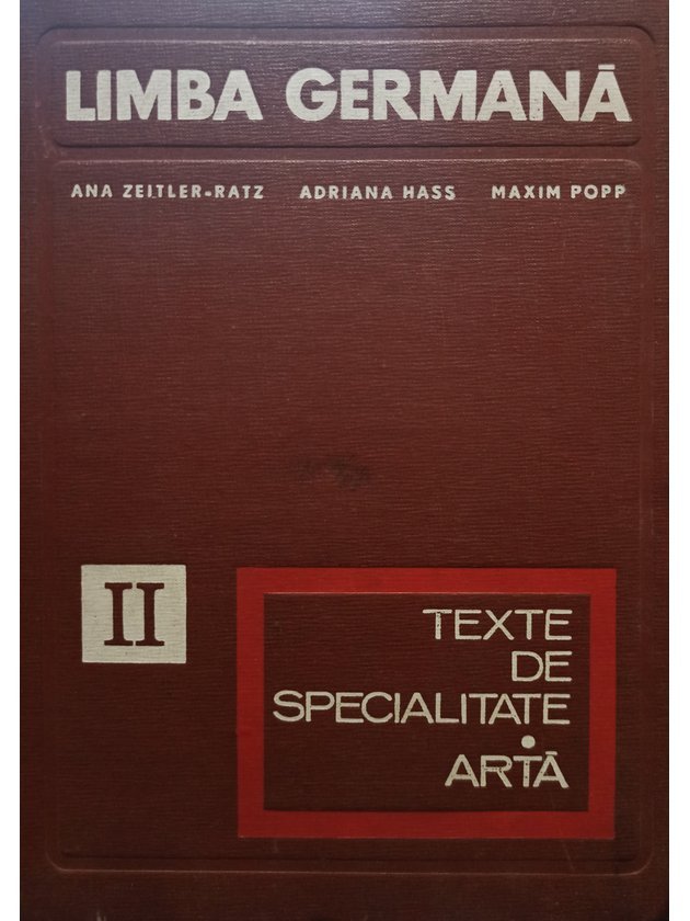 Limba germana, vol. II - Texte de specialitate, arta
