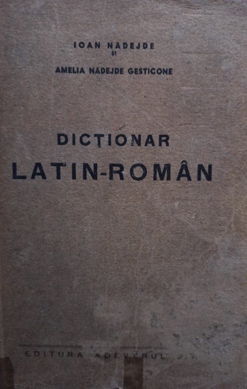 Dictionar latin - roman