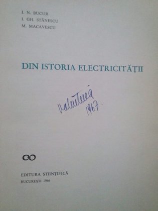 Din istoria electricitatii