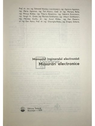Manualul inginerului electronist. Măsurări electronice