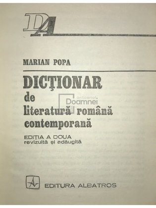 Dicționar de literatură română contemporană