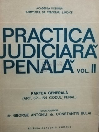 Practica judiciara penala, vol. II