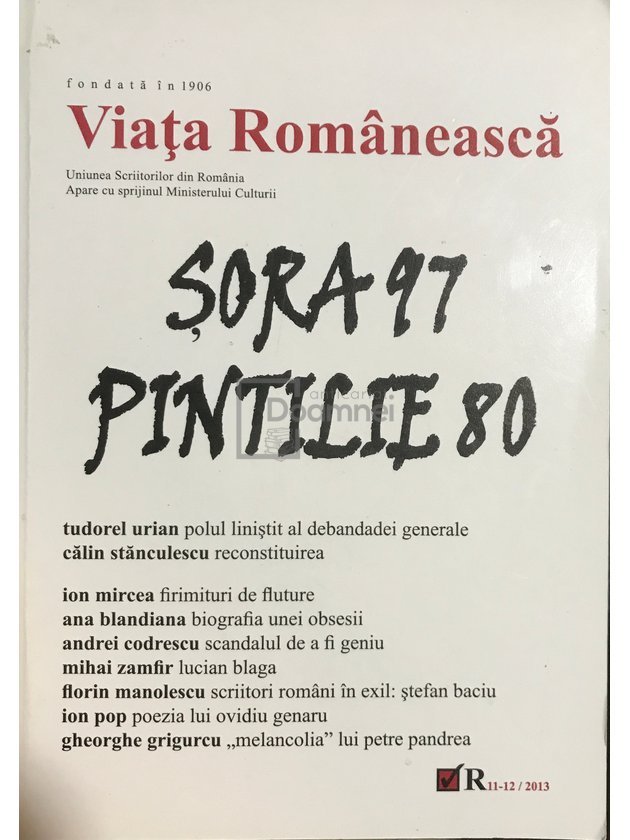 Revista Viața Românească, nr 11-12/2013