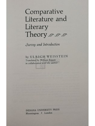 Comparative literature and literary theory (semnata)