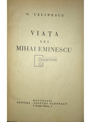 Viața lui Mihai Eminescu