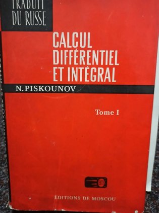 Calcul diferentiel et integral, tome I