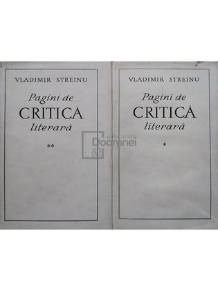 Pagini de critica literara, 2 vol.