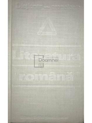 Dicționar cronologic - Literatura română
