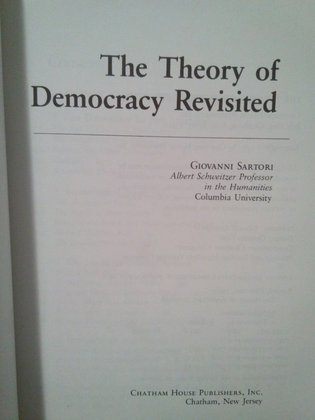 The theory of democracy revisited