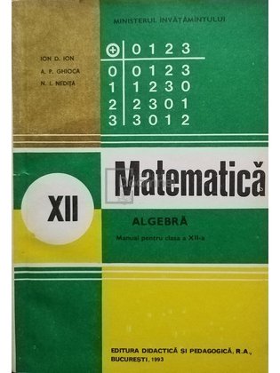 Matematica. Algebra - Manual pentru clasa a XII-a