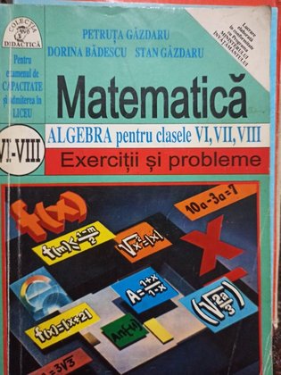 Algebra clasele VI - VIII