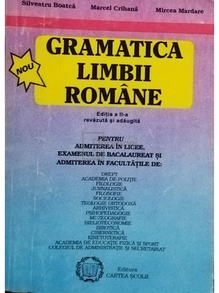 Gramatica limbii romane, editia a II-a
