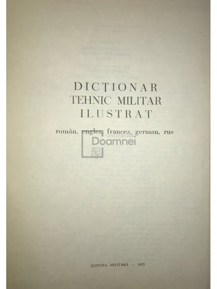 Dicționar tehnic militar ilustrat