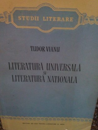 Literatura universala si literatura nationala
