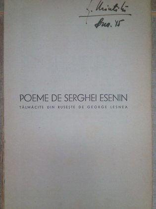 Poeme de Serghei Esenin