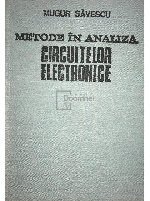 Metode în analiza circuitelor electronice