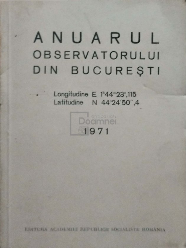 Anuarul observatorului din Bucuresti