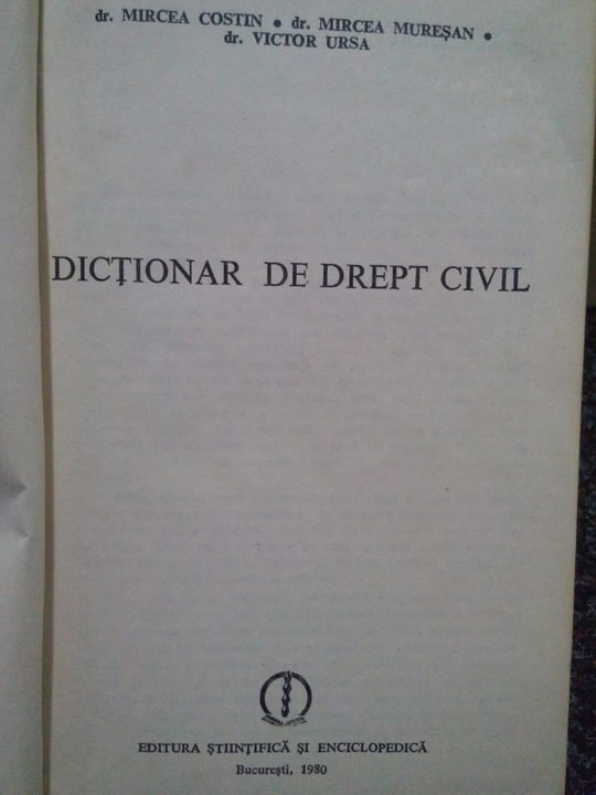 Dictionar de drept civil