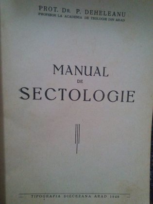 Manual de sectologie