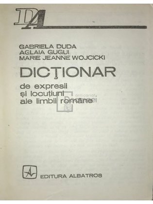 Dicționar de expresii și locuțiuni ale limbii române
