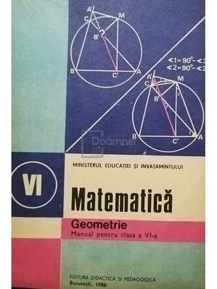 Matematica - Manual pentru clasa a VI-a, geometrie