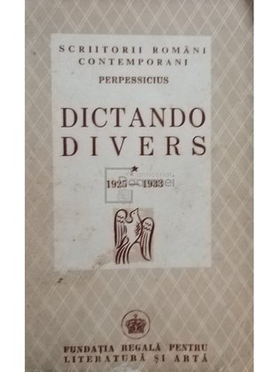 Dictando divers, vol. 1