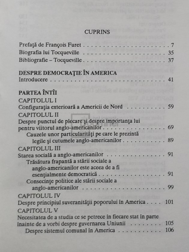 Despre democratie in America, vol. 1