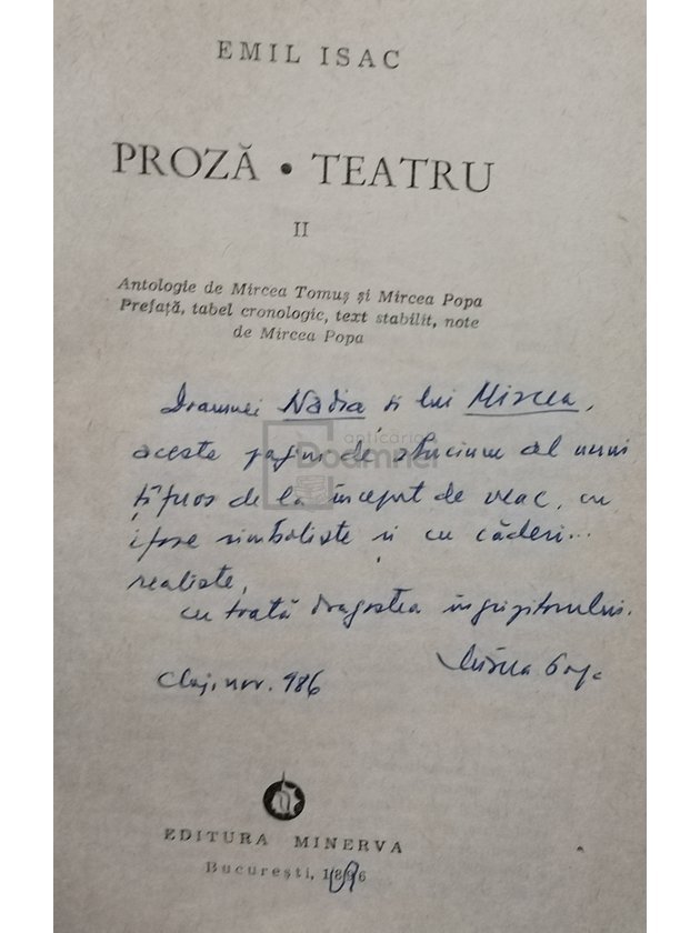 Proza - Teatru, vol. 2 (semnata)