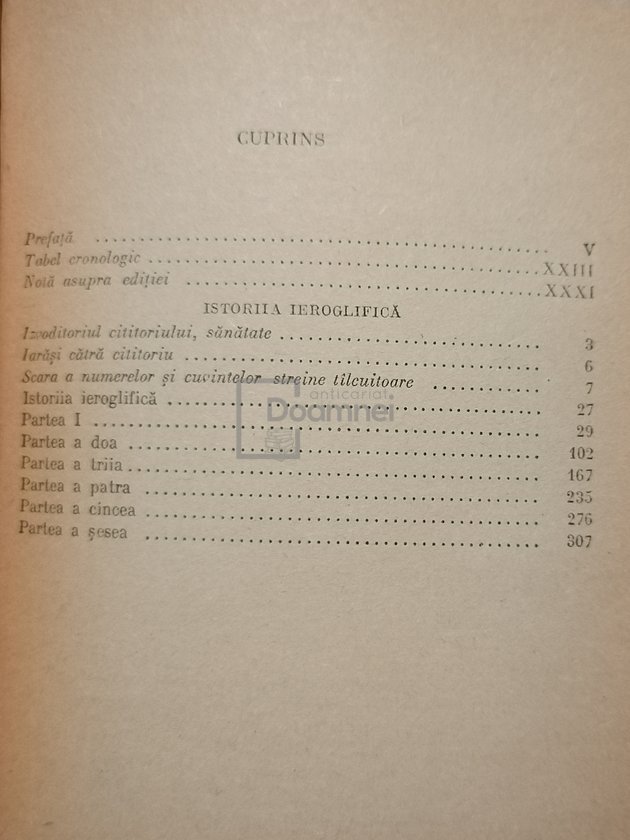 Istoria ieroglifică - 2 vol.