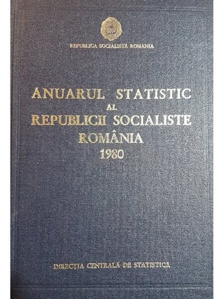 Anuarul Statistic al Republicii Socialiste Romania 1980