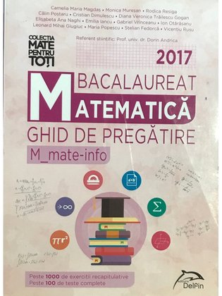 Bacalaureat matematică 2017 - Ghid de pregătire