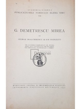 G. Demetrescu Mirea