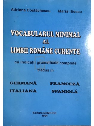 Vocabularul minimal al limbii române curente