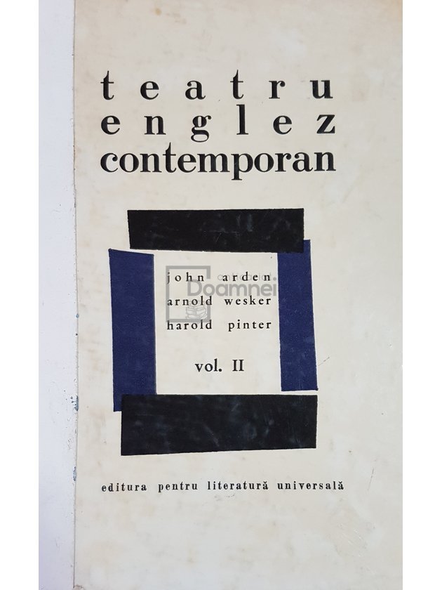 Teatru englez contemporan, vol. 2