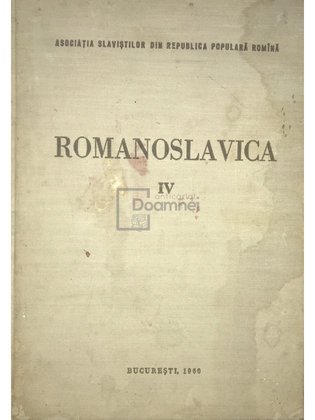 Romanoslavica, vol. IV