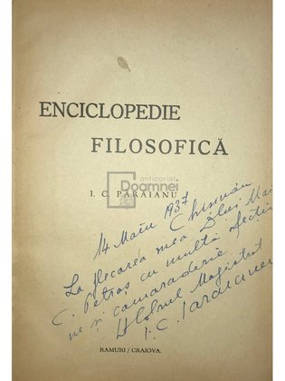 Enciclopedie filosofică (dedicație)