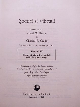 Socuri si vibratii, vol. III
