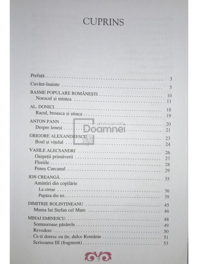 Antologie de texte din literatura româna - Lecturi suplimentare pentru clasele I - IV